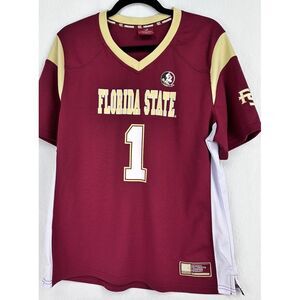 VINTAGE FSU FLORIDA STATE COLLEGE FOOTBALL‎ JERSEY #1 COLOSSEUM YOUTH XL.   A19